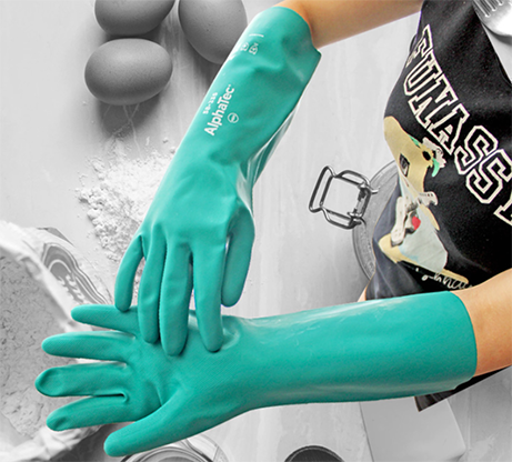 丁腈橡胶耐用洗碗家用清洁防水手套